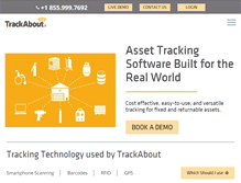 Tablet Screenshot of corp.trackabout.com
